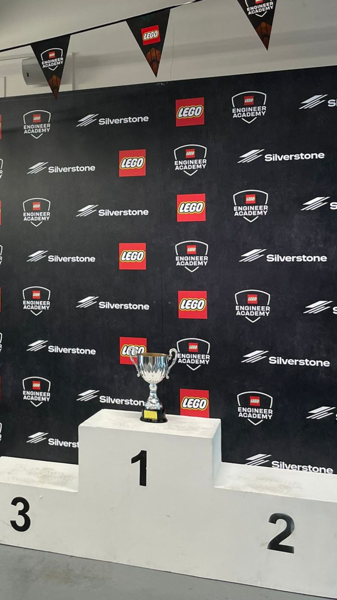 A race podium